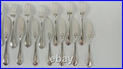24 couverts à poisson Ercuis modèle Sully, métal argenté, 60 gr argent TBE