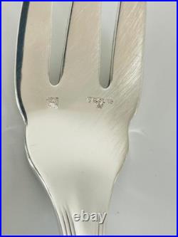 24 couverts à poisson Ercuis modèle Sully, métal argenté, 60 gr argent TBE