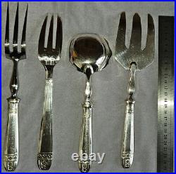 4 pièces de service métal argenté modèle Grand Prix 3 Fourchette s et 1 Cuillère