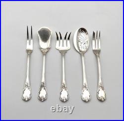 5 couverts de service à hors d'oeuvre CHRISTOFLE modèle MARLY métal argenté