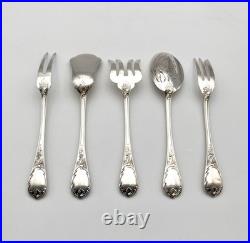 5 couverts de service à hors d'oeuvre CHRISTOFLE modèle MARLY métal argenté