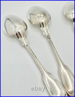 5 cuillères de table Christofle modèle filet Chinon métal argenté