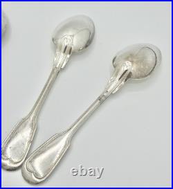 5 cuillères de table Christofle modèle filet Chinon métal argenté