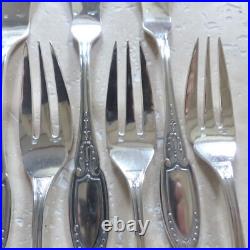 6 COUVERTS A POISSON ERCUIS modèle EMPIRE métal argenté (12 pièces) Lot 2