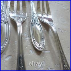 6 COUVERTS A POISSON ERCUIS modèle EMPIRE métal argenté (12 pièces) Lot 2