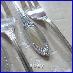 6 COUVERTS A POISSON ERCUIS modèle EMPIRE métal argenté (12 pièces) Lot 2