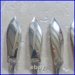 6 COUVERTS à POISSON ERCUIS modèle EMPIRE métal argenté (12 pièces) lot 1
