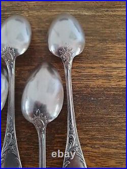 6 Cuillères à Soupe EN METAL ARGENTE CHRISTOFLE MODELE MARLY ANCIEN 1930's