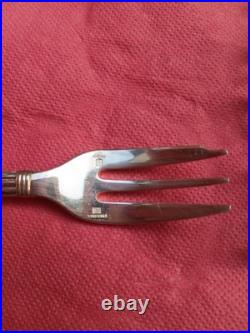 6 Fourchettes A Gteaux Modèle Aria Metal Argenté Christofle Boite + Ecrin Tbe
