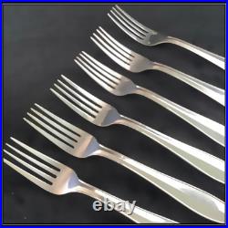 6 Fourchettes Entremet Christofle Modèle Altas Paquebot Normandie Métal argenté