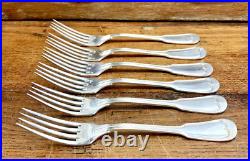 6 Grandes Fourchettes De Table 21 CM Ercuis Modèle Filet Chinon Métal Argenté 6 Grandes Fourchettes De Table 21 CM Ercuis Modèle Filet Chinon Métal Argenté