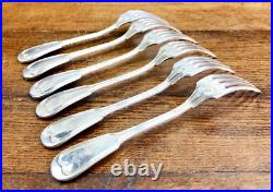 6 Grandes Fourchettes De Table 21 CM Ercuis Modèle Filet Chinon Métal Argenté 6 Grandes Fourchettes De Table 21 CM Ercuis Modèle Filet Chinon Métal Argenté