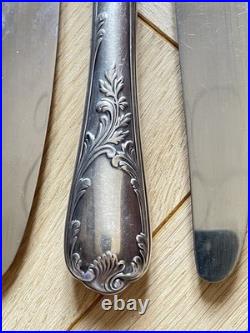 6 couteaux CHRISTOFLE Modèle Marly Métal argenté 24,5cm