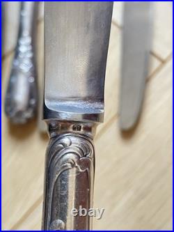6 couteaux CHRISTOFLE Modèle Marly Métal argenté 24,5cm