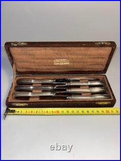 6 couteaux CHRISTOFLE modèle FILET CHINON métal argenté couvert 20 cm