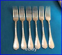6 couverts à poisson CHRISTOFLE modèle RUBANS CLOCHETTES métal argenté Couteaux