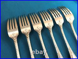 6 couverts à poisson CHRISTOFLE modèle RUBANS CLOCHETTES métal argenté Couteaux