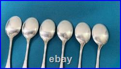 6 cuillères a glace CHRISTOFLE modèle RUBANS CROISES métal argenté pelle 12,5 cm