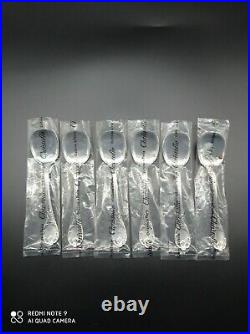 6 cuillères à glace Christofle métal argenté, modèle MARLY, 13 cm, blisters