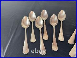 6 cuillères et 6 fourchettes CHRISTOFLE MODELE JAPONAIS métal argenté
