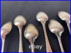 6 cuillères et 6 fourchettes CHRISTOFLE MODELE JAPONAIS métal argenté