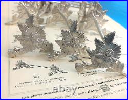 6 portes couteaux CHRISTOFLE modèle CHRYSANTHEMES métal argenté Couvert Table