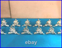 6 portes couteaux CHRISTOFLE modèle CHRYSANTHEMES métal argenté Couvert Table