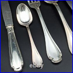 ALFENIDE- MÉNAGÈRE EN MÉTAL ARGENTÉ Modèle POMPADOUR Christofle 61 Pièces ALFENIDE- MÉNAGÈRE EN MÉTAL ARGENTÉ Modèle POMPADOUR Christofle 61 Pièces