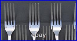 Alfénide/Christofle MODELE TOSCA 12 fourchettes de table métal argenté FORKS