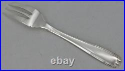 Alfénide, Christofle modèle Paris, 10 fourchettes à gâteaux, en métal argenté