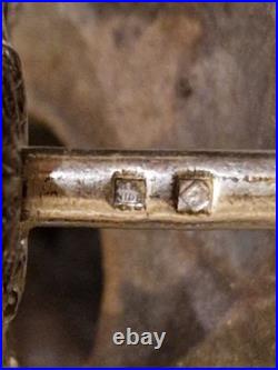 Alfénide lot de 12 porte-couteaux modèle coquille TBE métal argenté