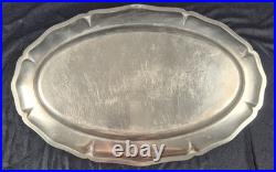 Ancien plat Christofle ovale Modèle CHINON en métal argenté
