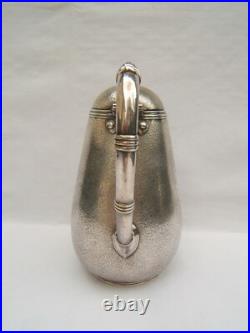 Ancienne cafetière Christofle modèle bambou en métal argenté monogramme BM