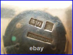 Ancienne cafetière Christofle modèle bambou en métal argenté monogramme BM