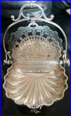 Ancienne cave à biscuits anglaise Mappin & Webb métal argenté modèle