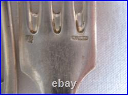 Ancienne ménagère ERCUIS métal argenté 37 pièces modèle art déco dans son écrin Ancienne ménagère ERCUIS métal argenté 37 pièces modèle art déco dans son écrin