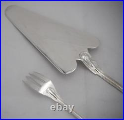 Argental modèle au Filet, 12 fourchettes à gâteaux + pelle en métal argenté Argental modèle au Filet, 12 fourchettes à gâteaux + pelle en métal argenté
