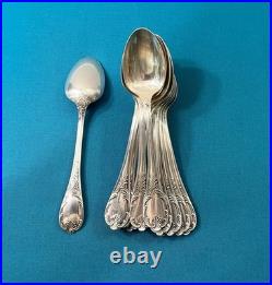 BRILLANT 12 petites cuillères CHRISTOFLE modèle MARLY métal argenté 13,5 cm