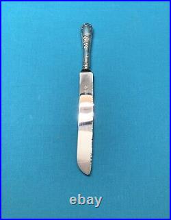 BRILLANT couteau à pain CHRISTOFLE modèle MARLY métal argenté couvert service