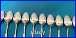 BRILLANT ménagère 37 pièces CHRISTOFLE ALFENIDE modèle POMPADOUR métal argenté