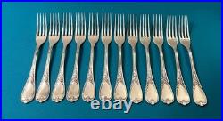 BRILLANT ménagère de 61 couverts ERCUIS modèle DU BARRY métal argenté MARLY BRILLANT ménagère de 61 couverts ERCUIS modèle DU BARRY métal argenté MARLY