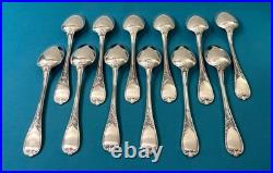 BRILLANT ménagère de 61 couverts ERCUIS modèle DU BARRY métal argenté MARLY