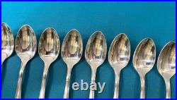 BRILLANT ménagère de 61 couverts ERCUIS modèle DU BARRY métal argenté MARLY