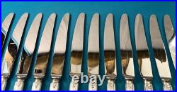 BRILLANT ménagère de 61 couverts ERCUIS modèle DU BARRY métal argenté MARLY