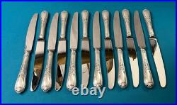 BRILLANT ménagère de 61 couverts ERCUIS modèle DU BARRY métal argenté MARLY