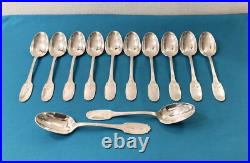 BRILLANTE ménagère 37 pièces CHRISTOFLE modèle DELAFOSSE métal argenté couvert BRILLANTE ménagère 37 pièces CHRISTOFLE modèle DELAFOSSE métal argenté couvert