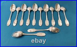 BRILLANTE ménagère 37 pièces CHRISTOFLE modèle DELAFOSSE métal argenté couvert BRILLANTE ménagère 37 pièces CHRISTOFLE modèle DELAFOSSE métal argenté couvert