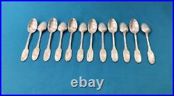 BRILLANTE ménagère 37 pièces CHRISTOFLE modèle DELAFOSSE métal argenté couvert BRILLANTE ménagère 37 pièces CHRISTOFLE modèle DELAFOSSE métal argenté couvert