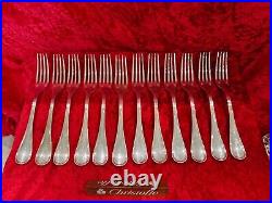 Belle Serie De 12 Fourchettes En Metal Argente Christofle Modele Albi