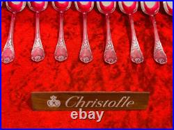 Belle Serie De 12 Petites Cuilleres En Metal Argente Christofle Modele Marly